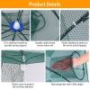 Foldable Fishing Bait Net Trap Crab Net Shrimp Fish Cast Dip Cage - Green