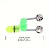 10/ 40 PC LED Night Fishing Bite Bait Alarm 2 Bells Light Rod Tip Clip Alert Ring - 10PCS