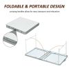 Outsunny 47" Aluminum Lightweight Portable Folding Easy Clean Camping Table with Carrying Handle - Default Title