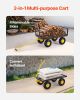 900 Lbs Heavy Duty Steel Garden Cart, Garden Wagon Cart on Wheels
