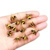 5/10/25pcs Artificial Bumblebee Fly Fishing Lures Baits Trout Bionic Flies For Trout Fishing - 5Pcs(No Box)