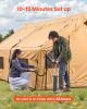 Inflatable Tents for Camping, 5-8 Person Easy Setup Blow up Tent with Hand Pump, Luxury Glamping Tent with 2 Skylights, Canopy