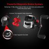 Baitcasting Fishing Reel 17.5lbs Max Drag Baitcasters 17+1 BB 7.1:1 Gear Ratio Baitcast Fish Reel High Speed Long Cast Distance - Left Hand