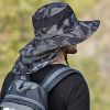 Waterproof Sun Protection Boonie Hat For Outdoor Safari Fishing Hunting Hiking Gardening - Tangerine