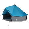6-Person Family Tent Blue Waterproof