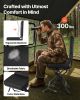 VEVOR Hunting Chair, 360° Silent Swivel, Foldable Lightweight Portable Blind Chair, Heavy-Duty Steel Frame Ground Stool Seat