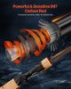 VEVOR Rod and Fishing Reel Combo, IM7 Carbon Fiber Baitcasting Rod and Reel Combo, Bass Fishing Pole with 6+1 BB System, 7.0:1 Gear Ratio, Cork Handle