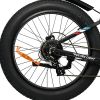 Shimano 8-Speed E-Bike, Black48V 12Ah Lithium Battery 500W Fat Tire Electric Mountain Bike –