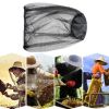 Insect Proof Mosquito Proof Cap; Soft Durable Fly Screen Protector Travel Camping Fishing Breathable Sunshade Cap - Black
