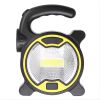 1pc LED Camping Flashlight Lantern AA Battery Power Floodlight + Side Torch Light Mini Portable COB Camping Lamps Work Lights(Without Battery)