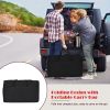 1PC Folding Camping Table with Storage Organizer - Black
