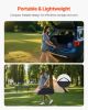 Folding Portable Camping Table Aluminum Outdoor Picnic Roll up Table Carry Bag - 28 inch - Silver
