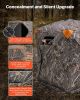 Hunting Blind, 270° Ground Blind, 1-2 Person Pop Up Deer Blind for Hunting with Carrying Bag