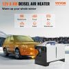 VEVOR Diesel Air Heater 8KW Parking Heater 12V Truck Heater, One Air Outlet, with Black LCD Switch, Remote Control, Fast Heating Compact Diesel Heater
