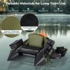 Portable Fishing Boat with 3 Detachable Storage Boxes - Green