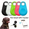 1pc Smart Mini GPS Finder BT Tracer Pet Kids GPS Locator Tag Alarm Wallet Key Tracker - White - one-size