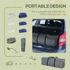 Compact Portable Camping Bed 2-Person Collapsible Cot with Sleeping Bag Air Mattress Pillows