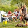 3-Level Height Adjustable Folding Table - White