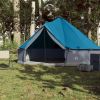 6-Person Family Tent Blue Waterproof