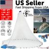 6/8/10/12/16FT Fishing Cast Net Bait Easy Throw Hand Cast Strong Nylon Mesh USA - 1.8M / 6FT