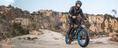 Electric Bike KETELES 48V 23AH Dual Motor 1000W*2 26"*4.0 MTB - blue
