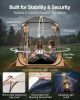 Pop up Sports Tent, 63x63 in Clear Bubble Tent for 2-4 Persons, Waterproof Outdoor Pod with Floor Mat & Top Cover