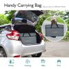 Folding Camping Table with Storage Organizer - Gray