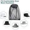 Insect Proof Mosquito Proof Cap; Soft Durable Fly Screen Protector Travel Camping Fishing Breathable Sunshade Cap - Black
