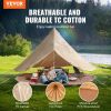 Canvas Bell Tent, 4 Seasons Yurt Tent, Canvas Tent for Camping with Stove Jack, Breathable Tent Holds up to 10 People