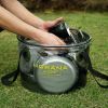 Outdoor Folding Bucket Camping Car Portable Bucket - Khaki - 20L