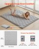 Japanese Tatami Mat, Queen Size Foldable Japanese Tatami Mattress, Futon Mattress with Storage Bag & Fastener, 9-Layer Floor Mat for Sleeping