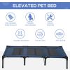 Elevated Pet Bed with Carrying Bag, Dark Blue - Blue 48" X 36" X 9"
