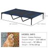 Elevated Pet Bed with Carrying Bag, Dark Blue - Blue 48" X 36" X 9"
