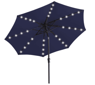 Nix KS All-iron Lamp Bead In The Pillar Umbrella (Option: Navy blue9 FT)