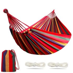 Hammock With Tree Straps For Hanging Hold s Up To 450lbs; With Travel Bag (Color: Blue, size: 260*80CM)