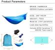 Hammock with Mosquito Net Ultralight Portable Nylon Outdoor Windproof