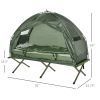 Folding Camping All-in-One Elevated Tent with Sleeping Bag Thick Air Mattress
